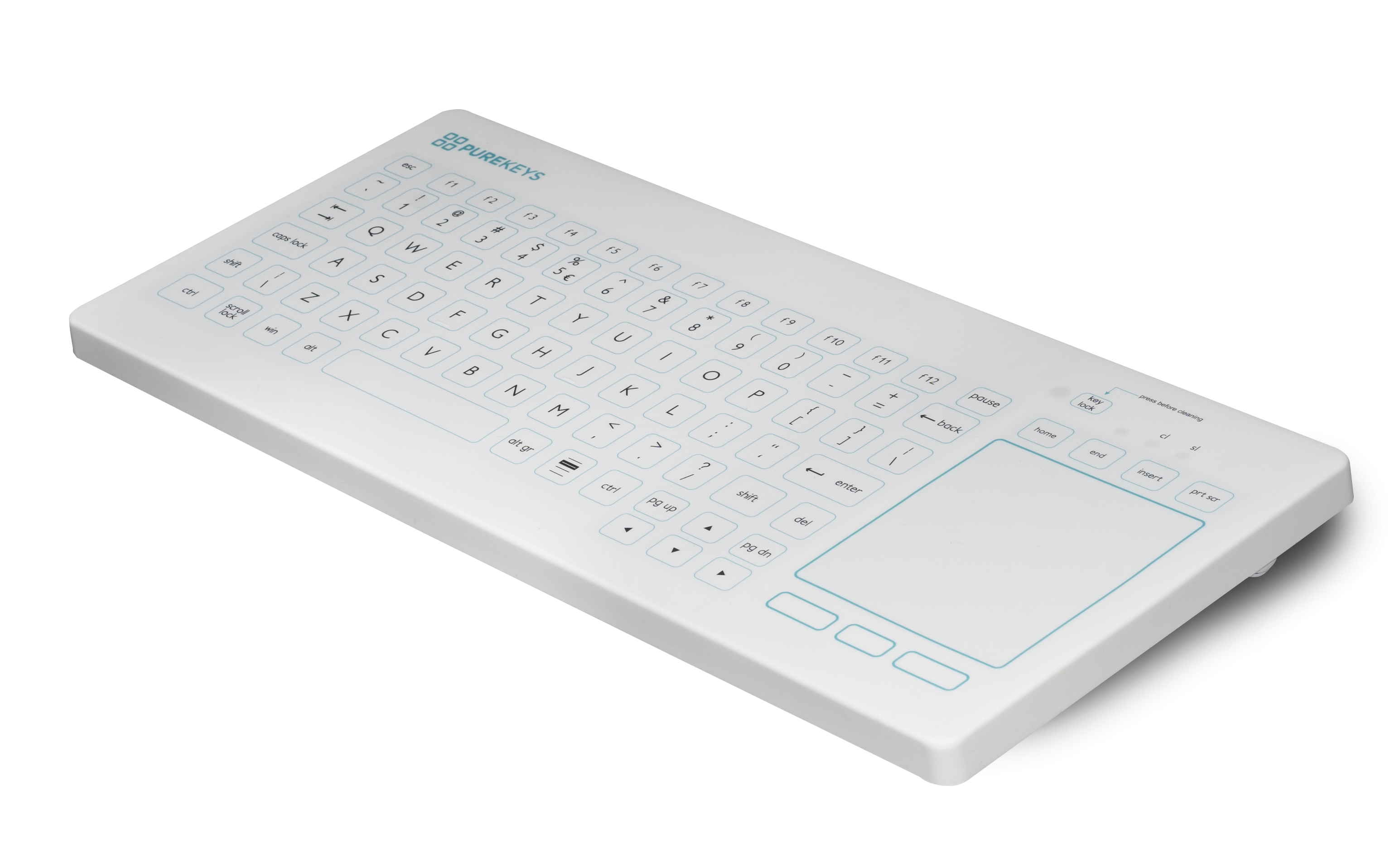 USB keyboard model FA touchpad angle