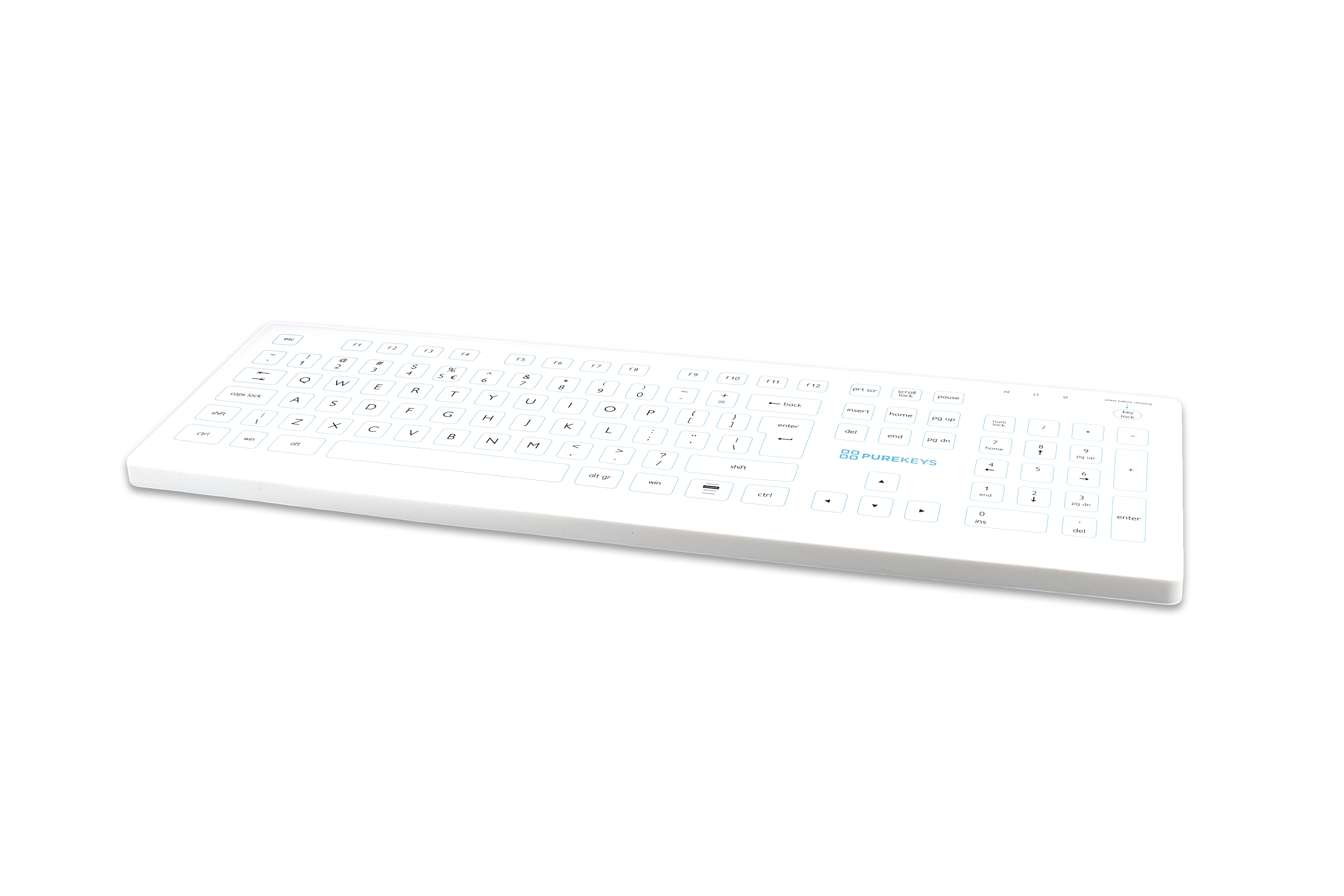 medical keyboard angle